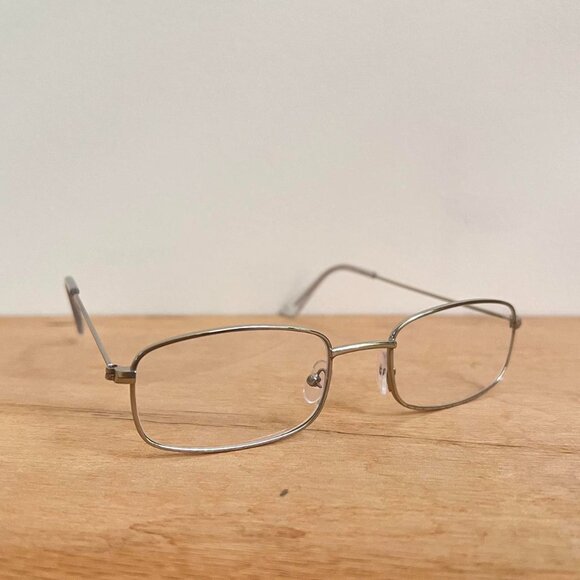 silver trim clear lens sunglasses - Picture 7 of 8